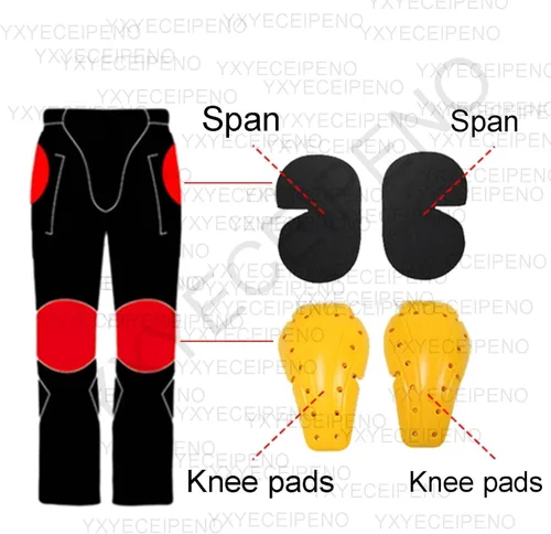 Miniatura 6 de Pantalones de motocicleta para mujer, leggings con relleno extraíble, detalles de bolsillo grande para aventura (color negro, talla: XXS)