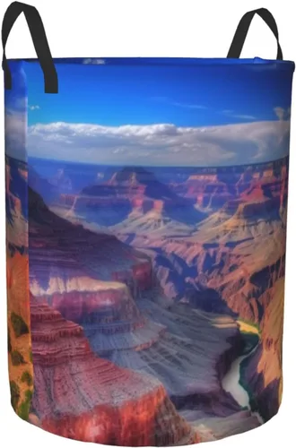 Miniatura 2 de Beauty Grand Canyon print Circular Hamper Waterproof Storage Bin Organizer Basket Laundry Hamper With Handles For Clothes Toys Small