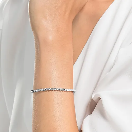 Miniatura 5 de Swarovski Colección de joyas de pulseras de tenis Emily con cristales transparentes, cristales azules, cristales rosados