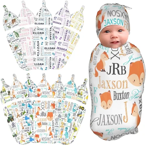 Miniatura 15 de Manta personalizada para bebé y niño con nombre, mantas de bebé personalizadas para niñas y niños con nombre, artículos personalizados para bebés