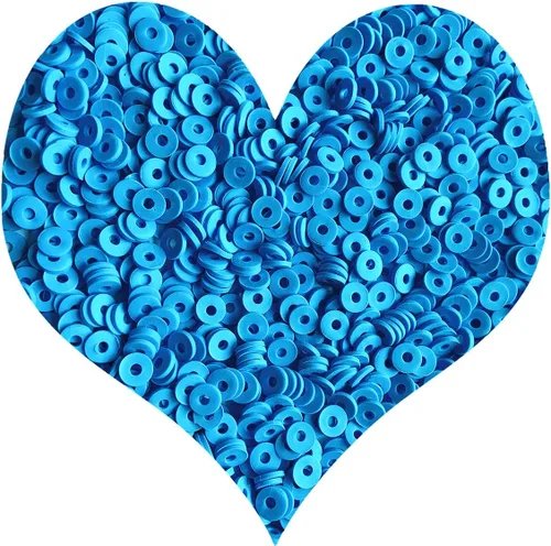 Miniatura 18 de 3000 cuentas redondas planas de polímero de vinilo Heishi para hacer joyas, mujeres, collares, pulseras y aretes (09-amarillo)