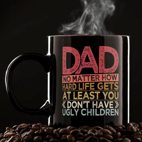 Miniatura 2 de Fatbaby Taza de café divertida para papá, cumpleaños humorístico, Día del Padre, Acción de Gracias, Navidad, regalos para papá, no tienes niños