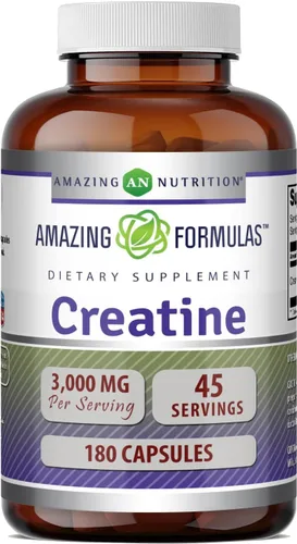 Miniatura 7 de Amazing Formulas - Suplemento de monohidrato de creatina de 3000 mg por porción, sin OMG, sin gluten, fabricado en Estados Unidos