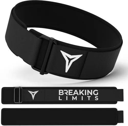 Miniatura 9 de Breaking Limits Cinturón de levantamiento de pesas rosa para mujeres y hombres - Cinturón de sentadillas para gimnasio, entrenamiento, levantamiento