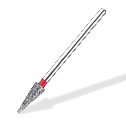 Miniatura 2 de Broca de diamante cónico de 3/32 pulgadas para cutícula, lima de arte de uñas para máquina de taladro eléctrico, herramienta de manicura y pedicura
