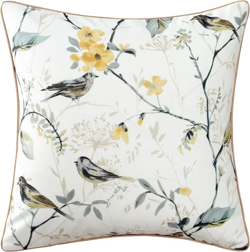 Miniatura 22 de VOGOL Juego de 2 fundas de almohada, 18 x 18 pulgadas, patrón de pájaros verdes, estampado de flores y pájaros verdes, fundas de cojín para cama