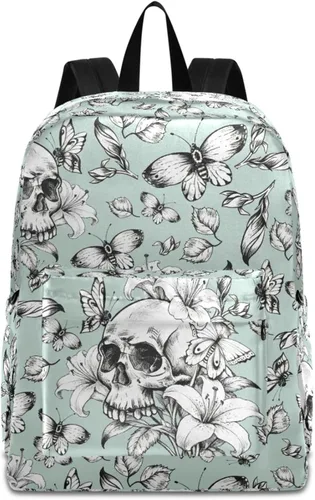 Miniatura 9 de MNSRUU Mochila para estudiantes para la escuela, Halloween, mochila luminosa de murciélagos para laptop, mochila estética para niñas, niños, mochila