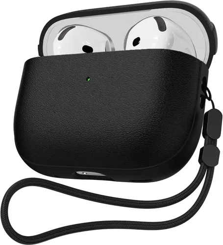 Miniatura 9 de JIELIELE - Funda de actualización compatible con el estuche de Airpods Pro, funda protectora de cuerpo completo de textura de cuero compatible