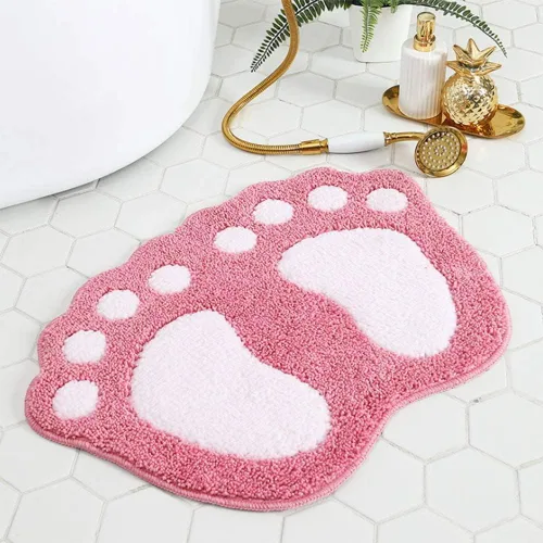 Miniatura 12 de TOPCHANCES Tapete de baño, antideslizante y grande para pies grandes, tapete de baño absorbente de agua, tapete de microfibra para inodoro, tapete