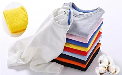 Miniatura 6 de ALALIMINI Sudaderas para niños y niñas, cuello redondo, de algodón, de manga larga