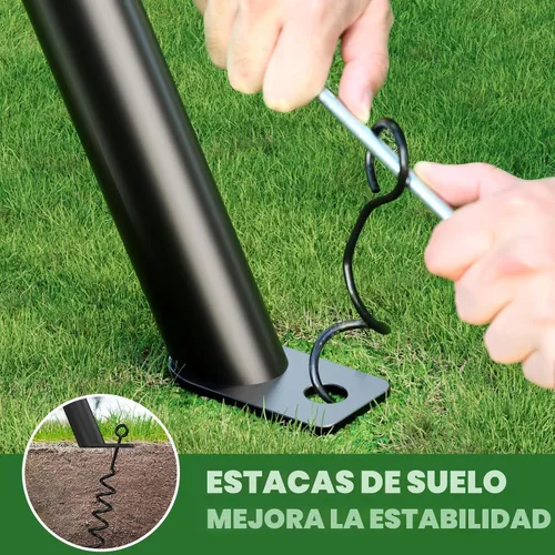 Miniatura 3 de Trekassy Juego de columpio de 440 libras con columpio de árbol de platillo de 40 pulgadas y soporte de metal resistente con marco en A (multicolor)