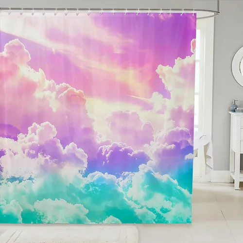 Miniatura 19 de Erosebridal Cortina de ducha de guitarra eléctrica 3D de 72 pulgadas de ancho x 78 pulgadas de largo, cortina de baño con llama, cortina de baño