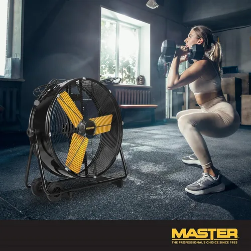 Miniatura 7 de Master Ventilador industrial de barril de alta velocidad de 24 pulgadas, accionamiento directo, construcción totalmente metálica con parrilla