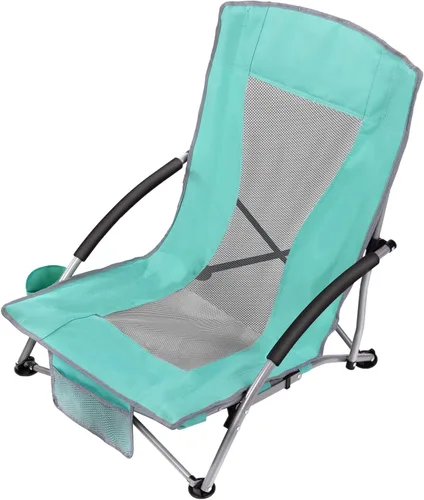 Miniatura 8 de Coastrail Outdoor Silla de playa plegable de malla ligera para acampar al aire libre, césped, bolsa de transporte incluida, soporta 250 libras