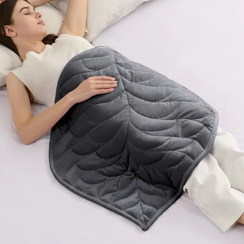Miniatura 15 de Kaisa Manta con Peso para Adultos (5 libras, 23" x 29"), Manta de Regazo con Peso Suave Lavable a Máquina, Mantas Pequeñas Pesadas con Cuentas