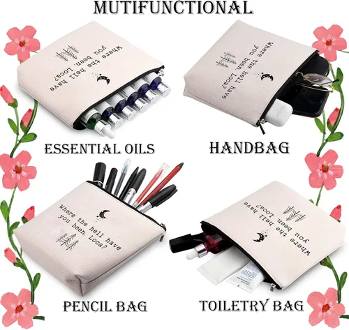 Miniatura 4 de WCGXKO Bolsa de maquillaje con cremallera inspirada en la película Where The Hell Have You Been Loca, Sido Loca
