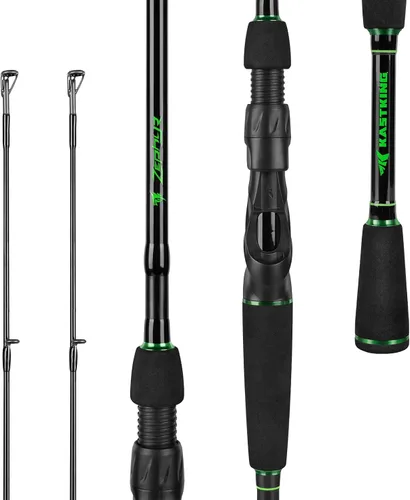 Miniatura 10 de KastKing Zephyr Dual Tip Fishing Rod, Lightweight KastFlex IM6 Graphite Spinning & Casting Rod with Zirconium Oxide Ring Guides, Hook Keeper, EVA