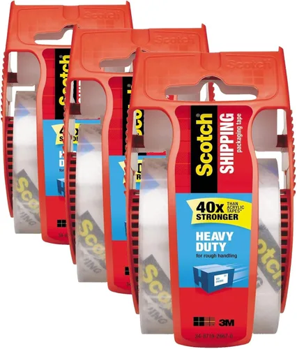 Miniatura 10 de 3850 Heavy-Duty cinta de embalar en Sure Start Disp. 1.88" X 22.2yds, transparente