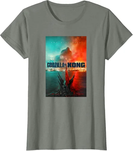 Miniatura 8 de Godzilla vs Kong - Camiseta oficial con póster, Negro