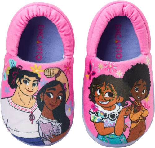 Miniatura 4 de DISNEY Pantuflas de princesa Encanto Cenicienta Ariel Jasmine Tianna para niñas, ligeras, cálidas, cómodas, suaves, Aline Girls (niños pequeños)