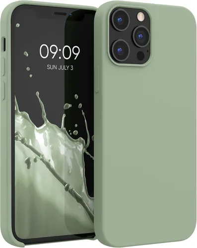 Miniatura 14 de kwmobile Funda compatible con Apple iPhone 12 Pro Max, funda de silicona TPU con acabado suave, color morado orquídea