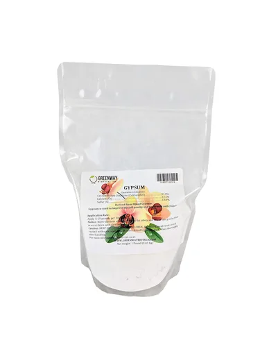 Greenway Biotech, Inc. Polvo de yeso sulfato de calcio para mejorar el drenaje del suelo y las relaciones hídricas del suelo: 100% soluble en agua