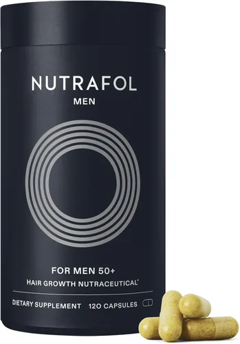 Nutrafol Suplementos para el crecimiento del cabello para hombres de más de 50 años, clínicamente probados para una cobertura visiblemente más