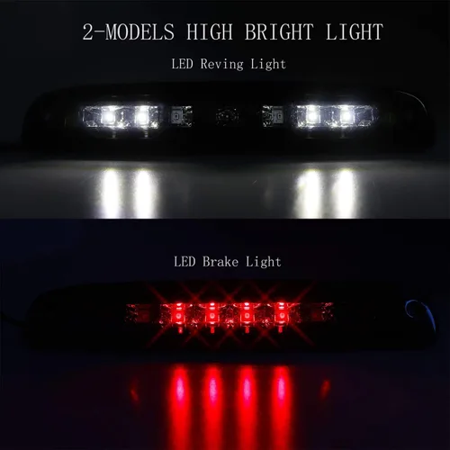Miniatura 3 de Tresound Para Dodge Dakota 1997-2010 Barra LED 3ª Tercera Luz de freno trasera Lámpara de carga trasera Luz de freno de montaje alto