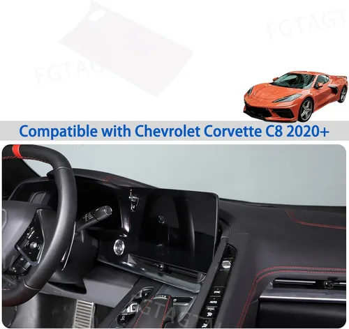 Miniatura 7 de Protector de pantalla GPS compatible con Chevrolet Corvette C8 2020-2025, protector de pantalla de navegación, pantalla táctil central, película