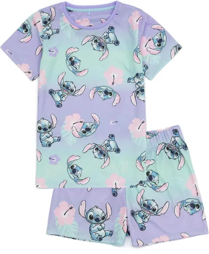 Miniatura 2 de Disney Lilo And Stitch - Conjunto de 2 pijamas para niñas, diseño animado de alienígena, pantalones cortos, ropa de dormir