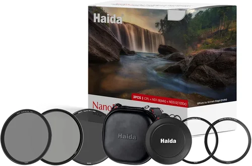Haida NanoPro Kit magnético contiene anillo adaptador de filtro y bolsa CPL/1.8/3.0 Filtro magnético Tapa de lente pequeña a grande Filtro de anillo