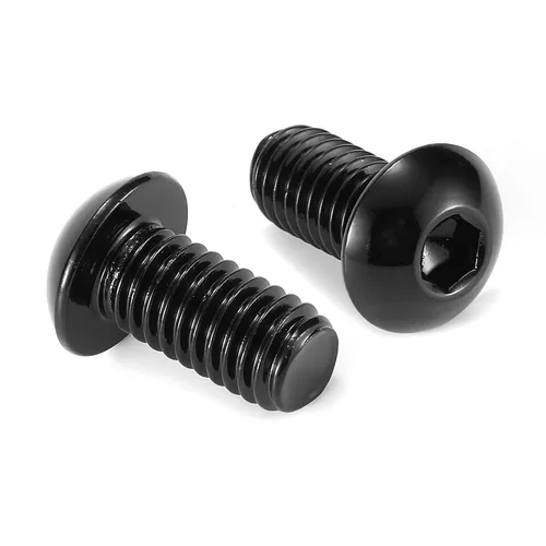Tornillos de cabeza de botón de 1/4-20 x 3/4 pulgadas, 20 tornillos de acero inoxidable 304 18-8, unidad hexagonal Allen, óxido negro por SG TZH