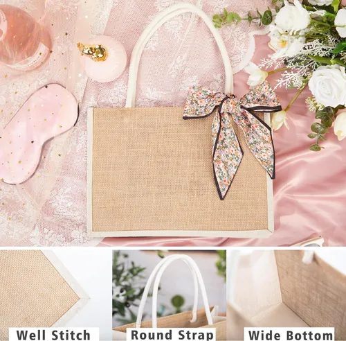 Miniatura 7 de Flycalf Bolsas de mano de boda personalizadas, regalos para dama de honor, verano, playa, niñas, viaje, despedida de soltera, reutilizable, bolsa