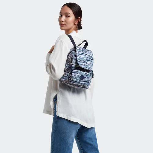 Miniatura 4 de Kipling Mini mochila City Pack para mujer, mochila ligera y versátil, mochila escolar, Rayas de pincel, Bolsa