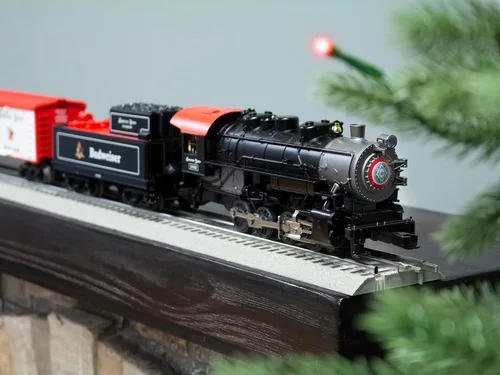 Miniatura 10 de Lionel Anheuser Busch Budweiser - Juego de tren eléctrico de calibre O Bluetooth 5.0 con control remoto, control de voz, luces, sonidos y humo, a