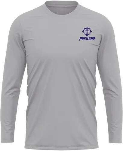 Miniatura 235 de Camisa deportiva de manga larga oficial de la NCAA Collegiate para hombre, con logotipo en el pecho izquierdo, colección Athletic Heather