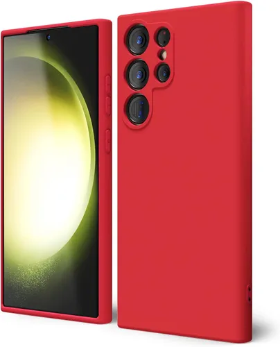 Miniatura 171 de oakxco Funda para teléfono Samsung Galaxy S21 Ultra con agarre de silicona líquida, bonita funda delgada y delgada de goma suave de TPU lisa