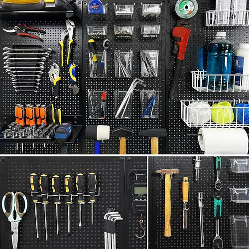 Miniatura 5 de Paquete de 12 cajas de tablero de clavijas, accesorios para ganchos de tablero de clavijas, adecuados para artículos que no se pueden colgar