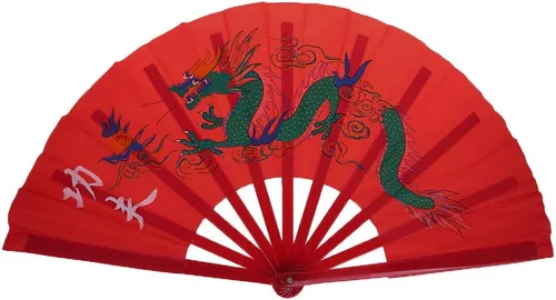 Forgun Ventilador chino de Kung Fu Tai Chi Artes Marciales Dragón Fénix Plástico Abanicos Plegables Arte Danza Regalo