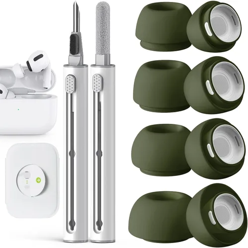 Miniatura 26 de Pohgelan Compatible con AirPods Pro de 2ª/1ª Generación Puntas de Repuesto para Auriculares, con Orificio de Reducción de Ruido y Pantalla