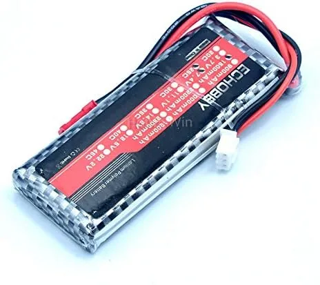 Miniatura 5 de 7.4V 2S 1500mAh 25C LiPO batería JST enchufe para RC modelo avión FPV Drone