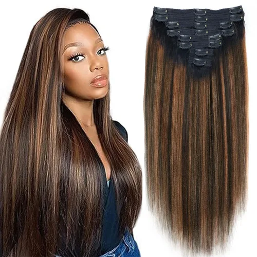 Miniatura 41 de Extensiones de cabello con clip de 12 pulgadas, rizado birmano, negro natural, extensiones de cabello con clip rizado birmano, cabello humano real