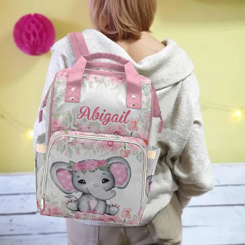 Miniatura 5 de Newcos Bolsa de pañales personalizada para lactancia, bolsa de pañales para bebé, mochila de viaje casual para mamá, Mochilas Daypack 0317-3