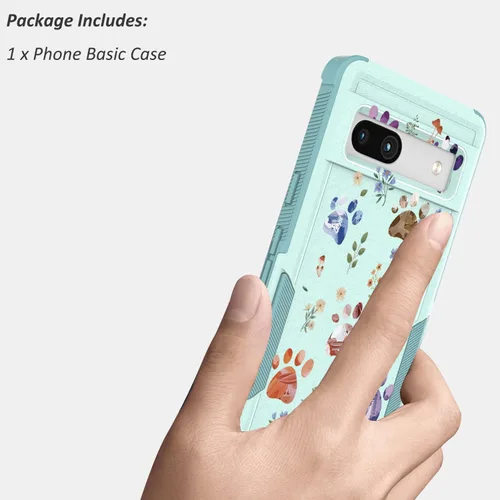 Miniatura 7 de Funda para Google Pixel 7a 5G: diseño floral de flores lindas para niñas y mujeres, ajuste delgado con funda de silicona TPU suave para teléfono