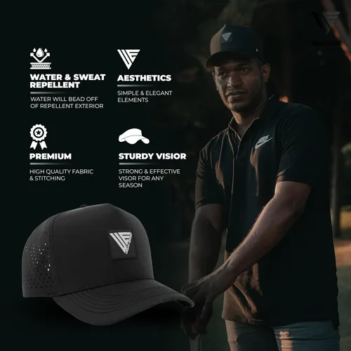 Miniatura 3 de Urban Effort Hydro Performance Hat-Water-Resistant Baseball Cap-Men and Women-Great Snapback for Golf, Adventure,Lake,Workout