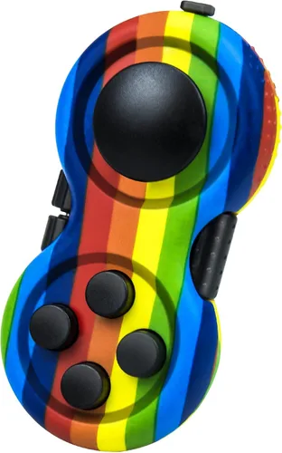 Miniatura 29 de juguete original de concentración Fidget, juego de controlador clásico de goma con 8 funciones Fidget y cordón - Excelente para aliviar el estrés