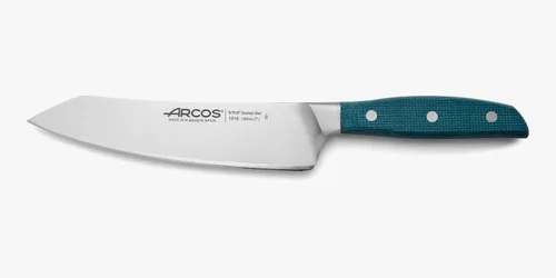 Miniatura 10 de Arcos Cuchillo de chef forjado de acero inoxidable tamaño 10 pulgadas. Mango profesional de micarta y borde especial de seda y hoja plateada 9.843