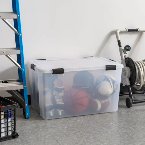 Miniatura 5 de IRIS USA WEATHERPRO - Caja de almacenamiento de 156 cuartos de galón con tapa de sello de junta, sin BPA, fabricada en Estados Unidos, contenedores