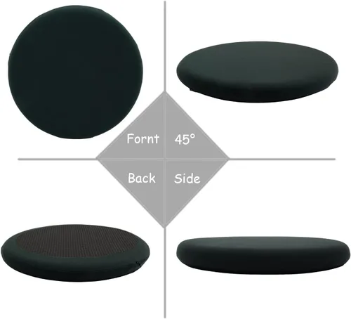Miniatura 2 de Cojines redondos extraíbles para silla, almohadillas de espuma viscoelástica, cómodo cojín de asiento antideslizante y transpirable, adecuado