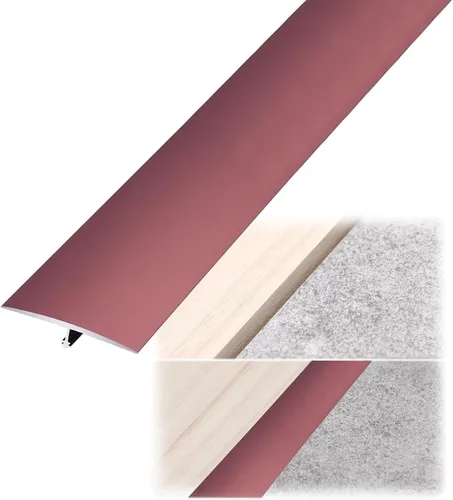 Miniatura 20 de Tira de transición de suelo de aluminio con moldura en T, para garaje, laminado a vinilo, tira de umbral de borde de puerta, para porche, entrada